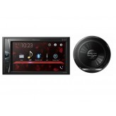 Combo Pioneer DMH-G225BT 6.2" Bluetooth USB AUX + 6.5" Coaxial 2-Way Speaker