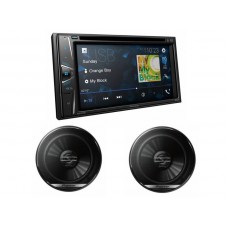 Combo Pioneer G225BT(AVH) 6.2 "DVD / Bluetooth / USB / AUX /+ 6.5" Speaker