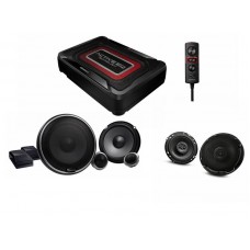 Combo Kenwood KSC-PSW7EQ Compact Powered Subwoofer + 6" Speaker x 2 pairs