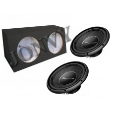 Combo Pioneer TS-A30S4 12" Subwoofer 4 Ohm 400W / 1400W + Twin Box