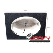 6 x 9" Speaker Box - Black Carpeted (Sealed)
