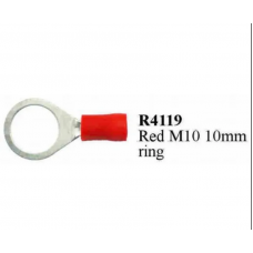 R4119 - RED M10 RING TERMINAL PRE INSULATED(20PACK)