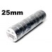 10 rolls of Harness Tape (Black) 0.13mmx 25mm x 20M (10 rolls/pack)   <25mm>