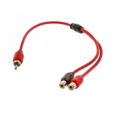 T-SPEC - V6RCA-Y2-10 2-channel RCA Y-Cable with 1-Male and 2-Female Connector